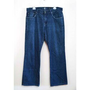 7 For All Mankind Jeans Men's 34 Blue Brett Bootcut Denim